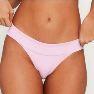 L*Space Veronica Classic Cut Solid Bikini Swim Bottoms *flawed*